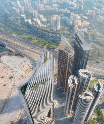 Exterior view of Tiger Sky Tower by Tiger Properties