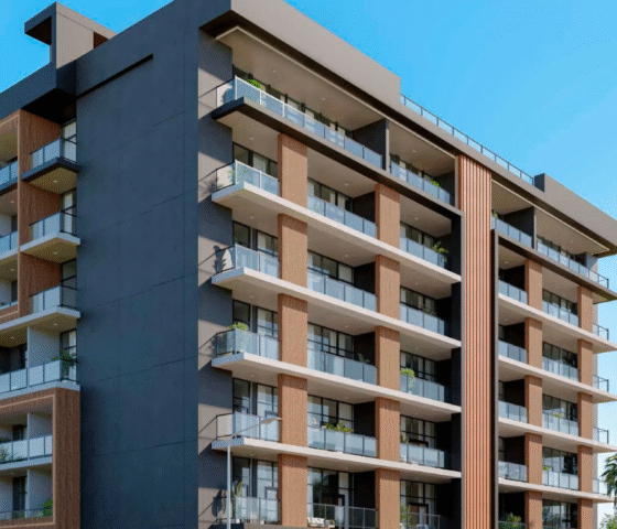 Lilian Residences building exterior with modern architecture and floor-to-ceiling windows