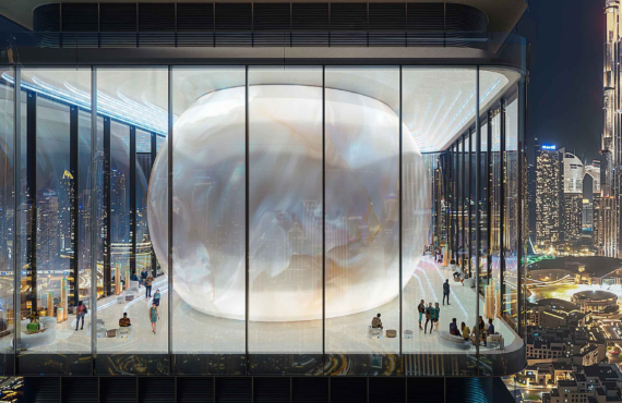 Luxury lifestyle and wellness concept interior at Inaura Hotels & Residences Downtown Dubai.