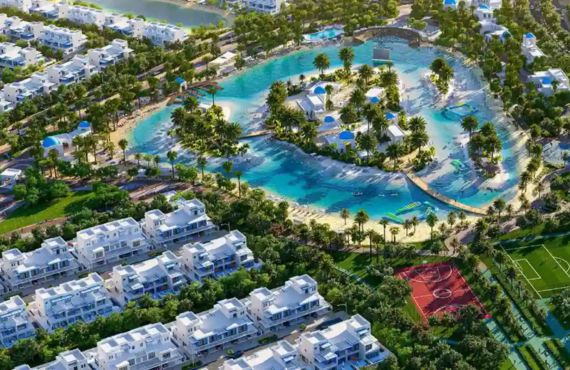 Master-planned Sobha Sanctuary community in Dubailand with landscaped open areas.