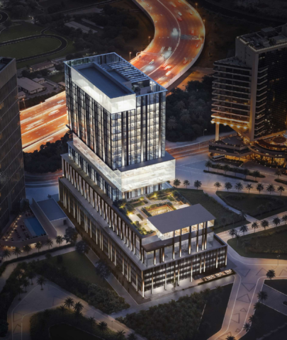 Modern commercial building in Business Bay, Dubai