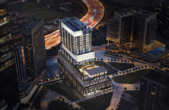 Modern commercial building in Business Bay, Dubai