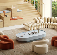 Elegant duplex layout featuring double-height ceilings