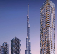 Avarra by Palace by EMAAR Dubai apartment exterior with pool and city view