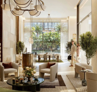 Luxury balcony view at Fior 1 by Emaar overlooking yachts