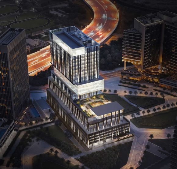 Modern commercial building in Business Bay, Dubai