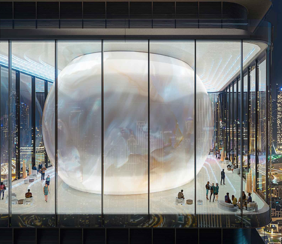 Luxury lifestyle and wellness concept interior at Inaura Hotels & Residences Downtown Dubai.