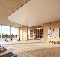 Elegant master bedroom with built in wardrobes and balcony access