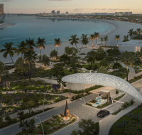 Luxury waterfront residences in Abu Dhabi with modern architecture