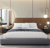 Bedroom interior at Dubai Islands with minimalist décor and modern features