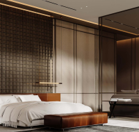 High-end bathroom design with marble finishes and premium fittings