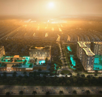 Modern apartment exterior at Piazza Roma development