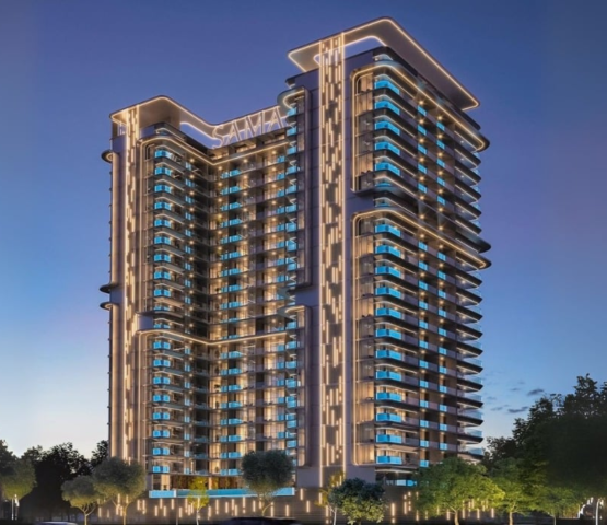 Samana Sky Views residential tower with glass façade