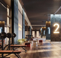 Fully equipped gym with cardio and weights