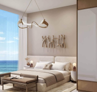 Contemporary high-rise building with premium amenities