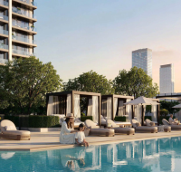 Modern residential towers at Dubai Creek Harbour with waterfront views in Dubai